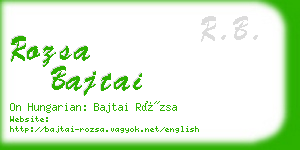 rozsa bajtai business card